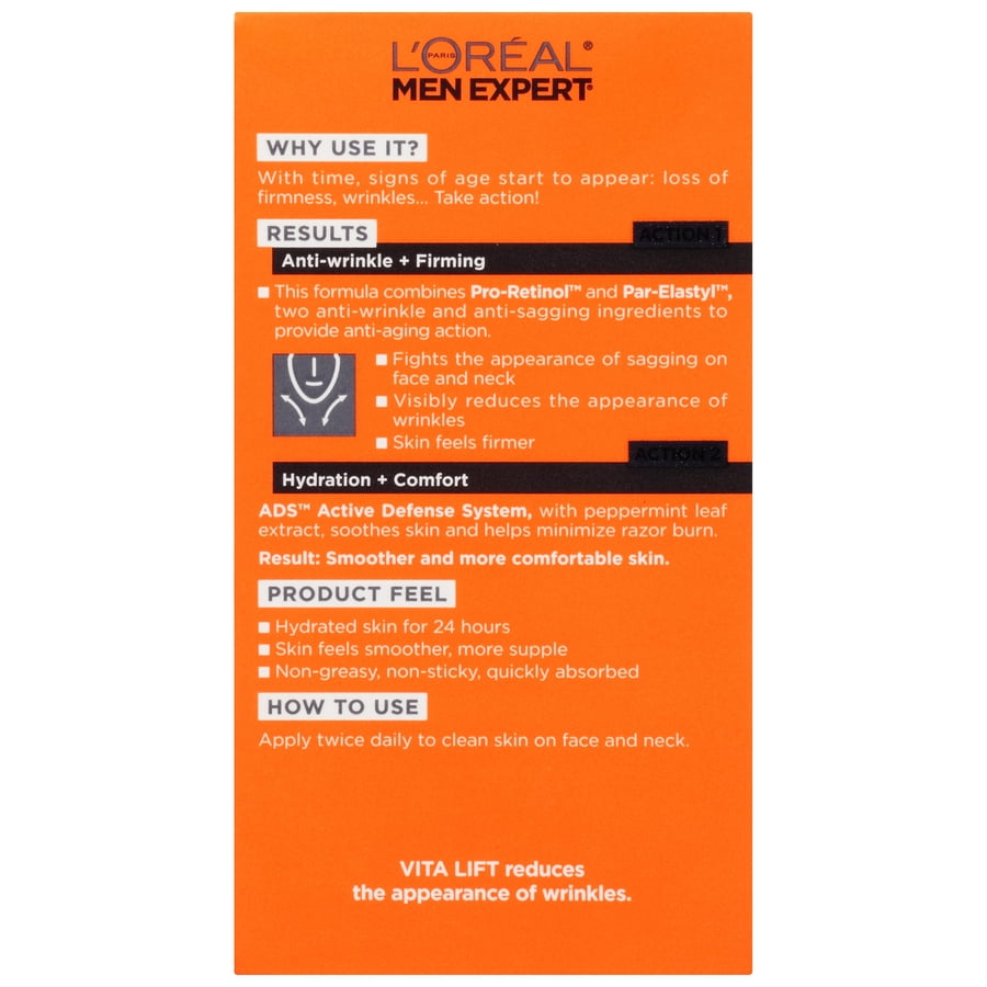 men's anti aging face cream loreal