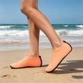 thumbnail image 6 of IEMIEMIEM Womens and Mens Water Shoes Breathable Soft Barefoots Quick Dry Wide Slides Aqua Socks for Hiking Swim Beach Surf Yoga Sport Orange 5 Women, 6 of 7