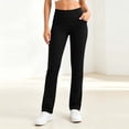 thumbnail image 2 of Dzrciro Yoga Pants Women, Elastic High Waist Slim Fit Pants with Side Pockets, Daily Commute Office Wear Bottoms S-2XL, 2 of 10