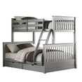 thumbnail image 2 of Wooden Twin/Full Bunk Bed with 2 Drawers Gray - Saltoro Sherpi, 2 of 9