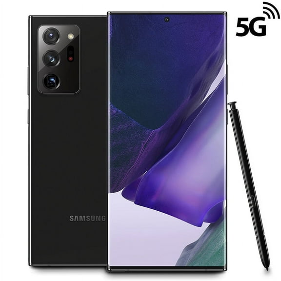 Restored Samsung Galaxy Note 20 Ultra 5G NR 128GB AT&T - Black (SM-N986U) (Refurbished)