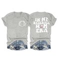 thumbnail image 1 of Nouveaux et Tendances T-Shirts Graphiques Uooqdmx pour Femmes, Chemise de Baseball pour Femmes, Sweat à Manches Courtes pour Femmes, Haut à Col Rond Décontracté à la Mode, T-Shirt à Manches Courtes, Chemises en Coton pour Femmes, Gris m, 1 of 2