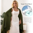 thumbnail image 2 of Tencel Shawl Wraps 70 x 35in Travel Essentials Lightweight Pashmina for Travel Blanket Scarf UPF 50+, 2 of 6