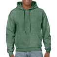 thumbnail image 1 of Gildan Chandail à Capuchon en Molleton Épais pour Hommes, G, Vert Foncé Sport Chiné, 1 of 2