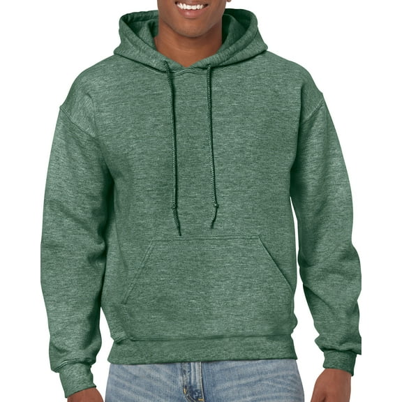 Gildan Mens Heavy Blend Hooded Sweatshirt, M, Heather Sport Dark Green