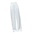 thumbnail image 4 of Pantalones anchos de pierna recta para mujer, pantalones casuales de cintura alta y holgados para primavera. 2XL, 4 of 9