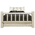 thumbnail image 2 of Homestead Collection Queen Storage Bed w/ Laser Engraved Wolf Design, Ready to Finish, 2 of 7