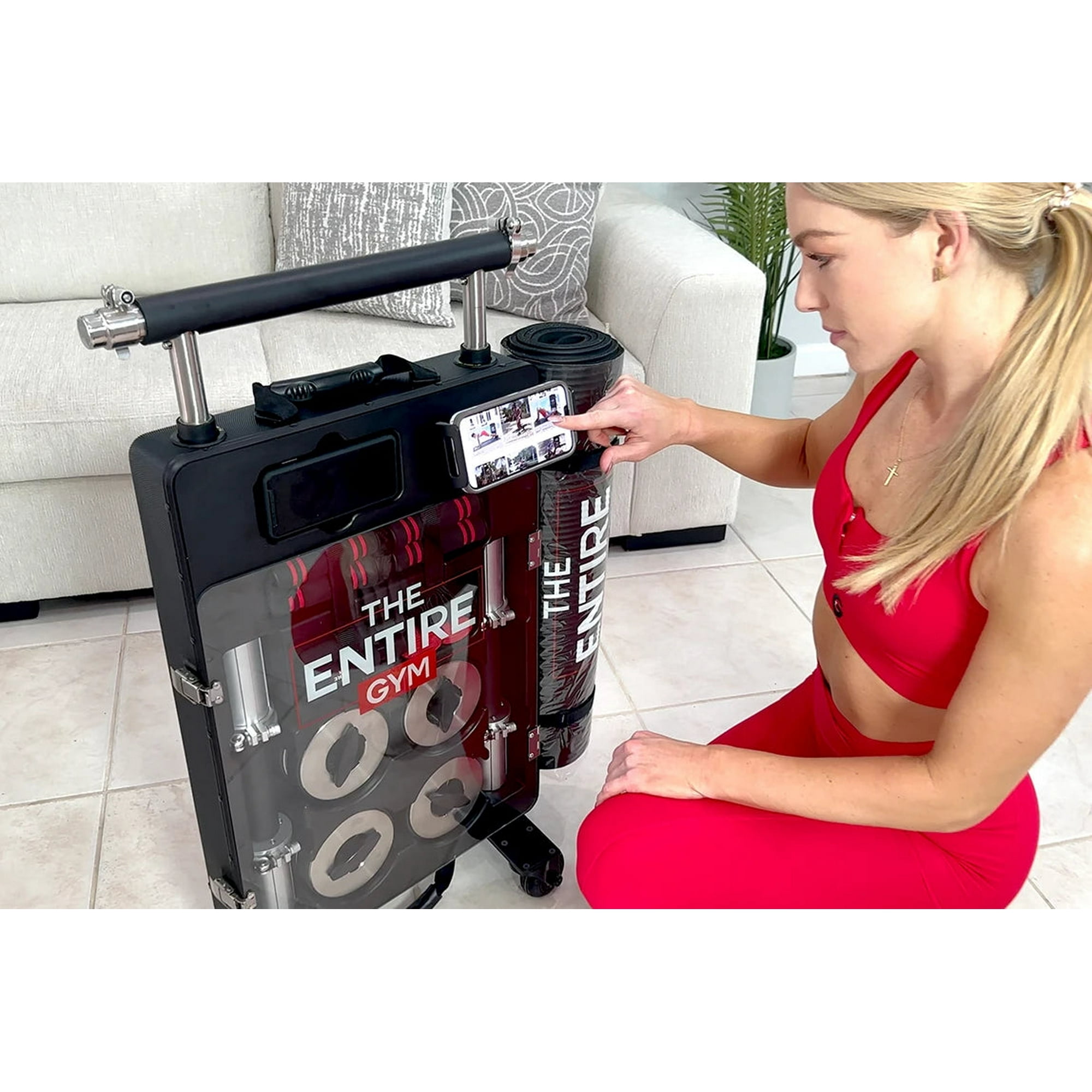 Complete home workout gym system