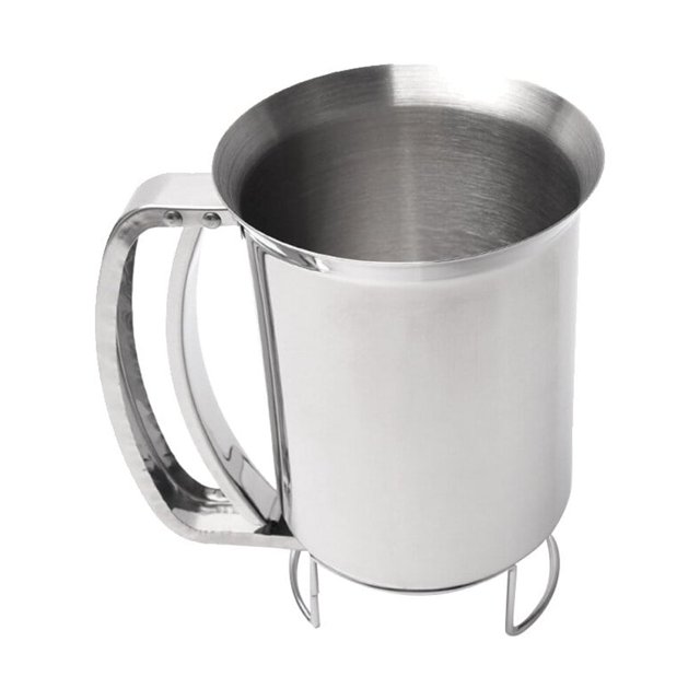 OULII Waffle Batter Dispenser Metal Kitchen Tool for Mess Reduction in Restaurant Use 1Pack