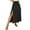 Black, variant on yillto Womens Long Skirts Smock High Waist Flowy Pleated Summer Causal Split Skirt Plain Midi Skirts