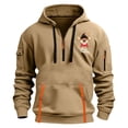thumbnail image 2 of Sudadera con capucha para hombre, informal, con estampado, deportiva, de manga larga, blusa de poliéster, 2 of 4