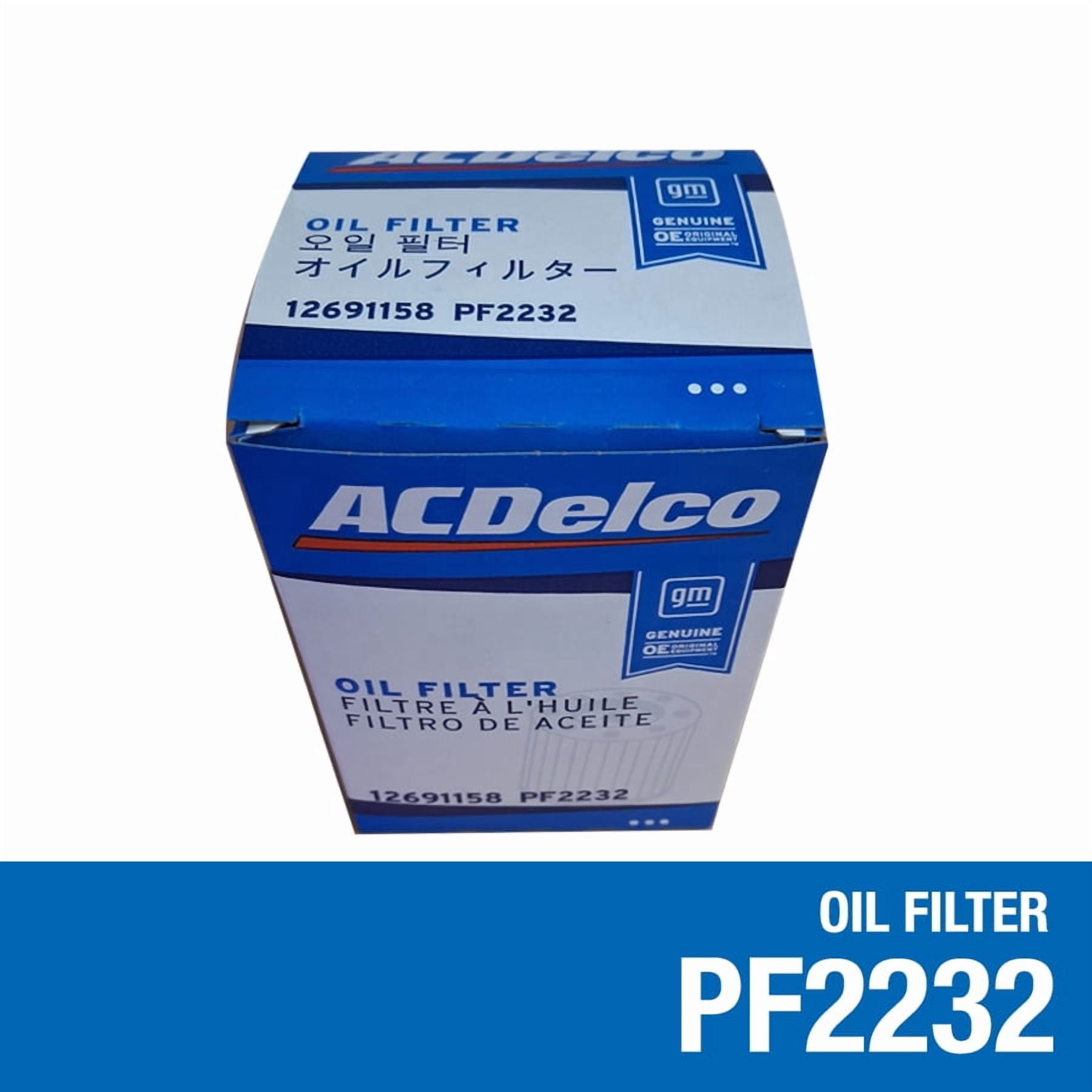 (2 pack) ACDelco PF2232 Professional Engine Oil Filter