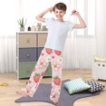thumbnail image 5 of Strawberry Flower Love Pajama Pants Soft Lightweight Lounge Pants Bottoms Sleep Pants Warm Comfy, 5 of 9