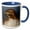 Blue/White, variant on 3drose, Red Tailed Hawk Close Up, 15oz Mug