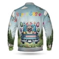 thumbnail image 2 of Happy Easter Pug American Flag Truck Bunny Ears All Over Print 3D Baseball Jacket Dog Lover Gifts Bomber Jacket Softball - 03001, 2 of 6