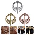 thumbnail image 3 of 3Pcs Retro Alloy Brooches Unique Brooches Durable Viking Brooch Decorations, 3 of 9