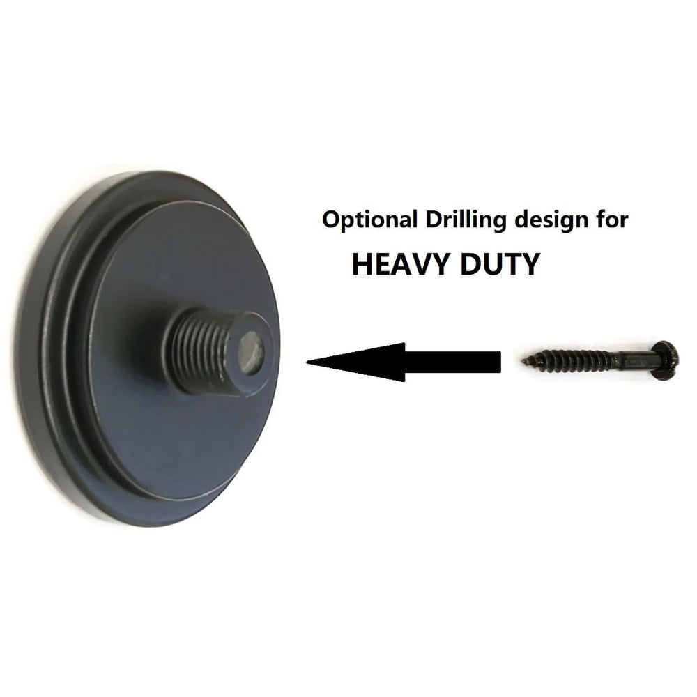 Urbanest No Drilling Heavy Duty Adjustable Spring Tension Curtain Window Rod, 24"-42" - Matte Black