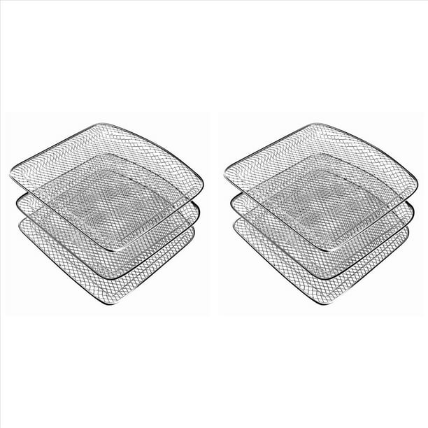 6X Accesorios para Freidoras de Aire, Rejillas de Flujo de Aire para Horno 6QT , Aria y para Freidora de Aire Horno, Rejillas para Deshidratadoras, Frutas y Carnes