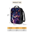 thumbnail image 4 of ZUXONGSY Wolf Sunglasses Music Note Print Kids Backpack for Boys Girls, Preschool Elementary School Bag Travel Bapack, 4Pcs Bookbag Set with Lunch Box Pencil Case and Water Bottle Holder, 4 of 6