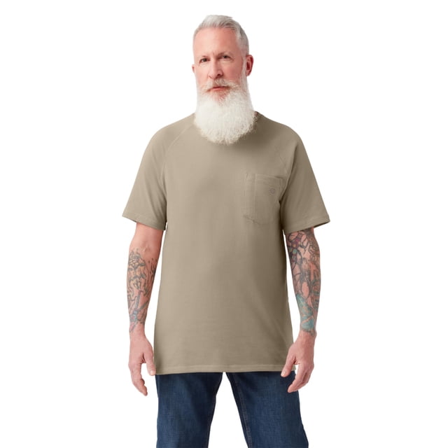 Playera Dickies para hombre con tecnología de enfriamiento, talla grande 3X, color arena del desierto