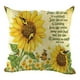 thumbnail image 2 of Xihbxyly Ofertas del día Liquidación Prime Juego de fundas de almohada cortas con diseño de girasol para sofá, decoración del hogar, 2 of 2