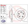 thumbnail image 2 of Par de DISCOS VENTILADOS BREMBO Porsche Cayenne 2011 al 2017 3.0L V6 traseros, 2 of 5