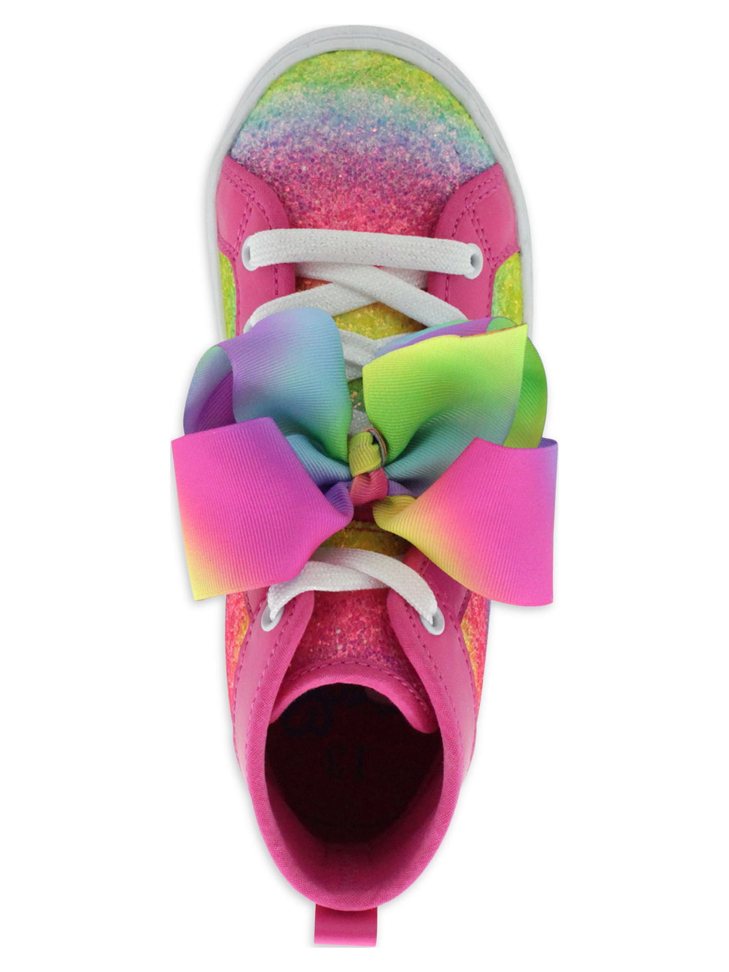 Nickelodon Jojo Siwa Little Girl & Big Girl Multi-Stripe Athletic High Top Sneaker