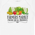 thumbnail image 4 of Inktastic Farmers Market Fresh Local Produce Boys or Girls Baby Bodysuit, 4 of 5