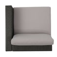 thumbnail image 4 of Santa Rosa 5 Seater Grey Wicker Chat Set with Aluminum Frame/Silver Cushions, 4 of 47