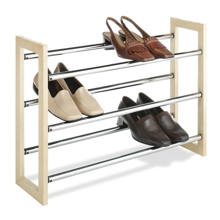 Expandable stackable shoe rack sales