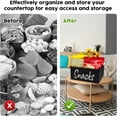 thumbnail image 5 of 2 PCS Snack Bin for Pantry,Snack Basket Organizer for Countertop with 10 Chip Clips ,Snack Storage Containers for Storing Chips, Pretzels, Cookies, Popcorn and more, 5 of 5