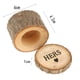 thumbnail image 2 of Un par de cajas de madera para anillos de boda (diámetro de 6 cm, para ella, para él), con soportes para cajas de anillos para guardarlos durante los compromisos de boda y el día de San Valentín., 2 of 5