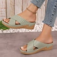 thumbnail image 6 of Bxsruta Crisscross Wedge Mules, Summer Casual Beach Shoes for Women, Lightweight Thick-Sole Sandals, 6 of 8