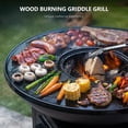 thumbnail image 5 of MASTER COOK 28" Charcoal Grill, Fire Pit and BBQ Combo for Outdoor Cooking Backyard Parties Camping, Round, 5 of 6