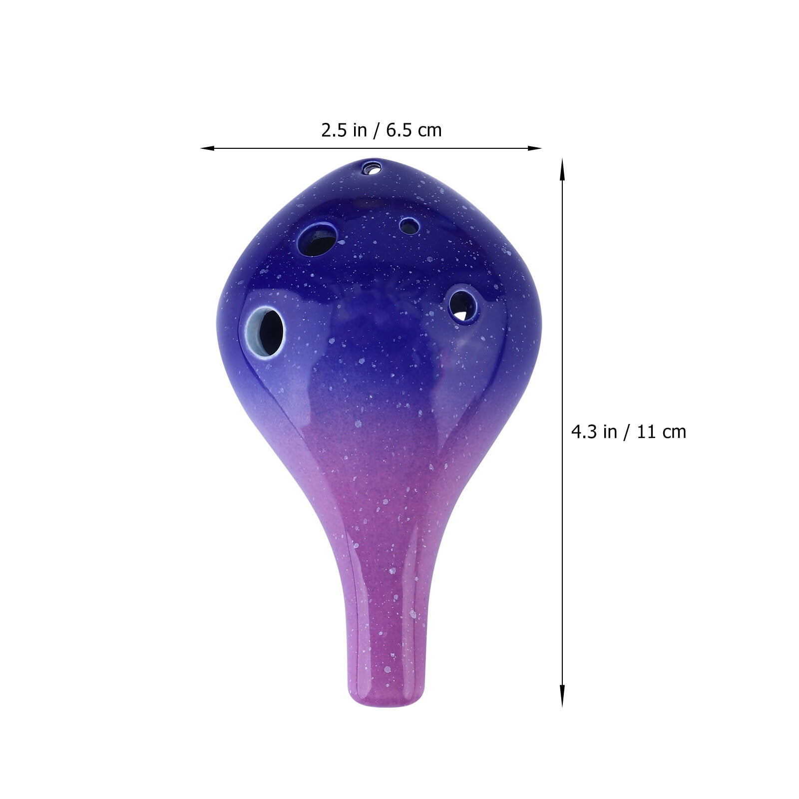 6 Holes Ceramic Ocarina Bottle Style Ocarina Musical Instrument for