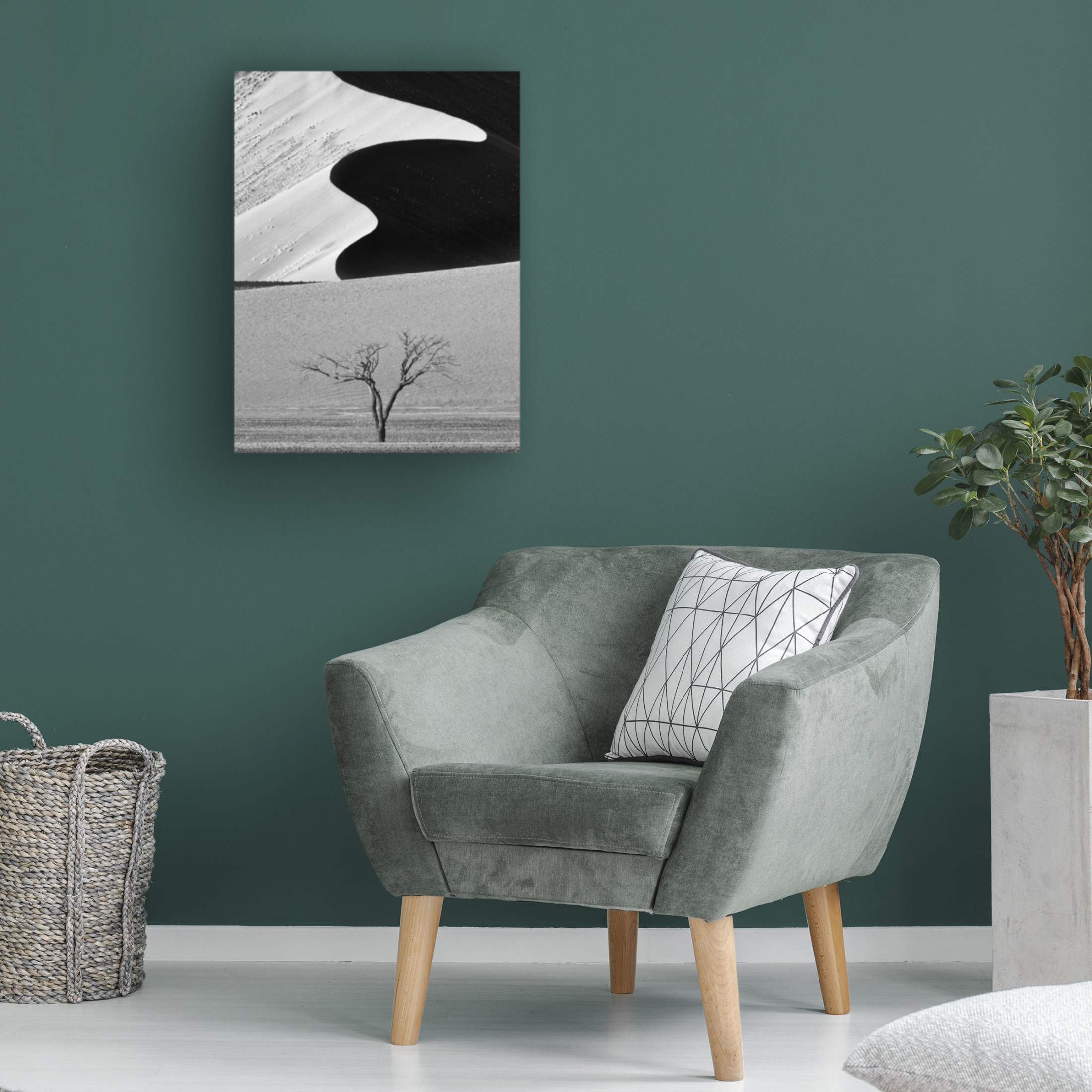 Canvas Wall Art - Ali Khataw 'Dune Curves' Wall Art for Living Room, Bedroom, or Office D?cor by Trademark Fine Art - 18 x 24 Inches