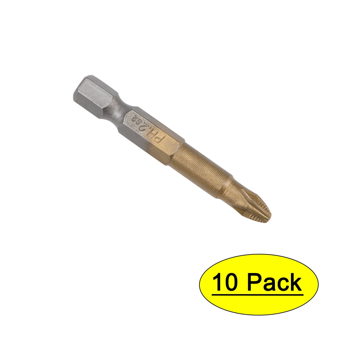 Phillips Bits 10pcs 1/4Inch Hex Shank Cross PH2 Screwdriver