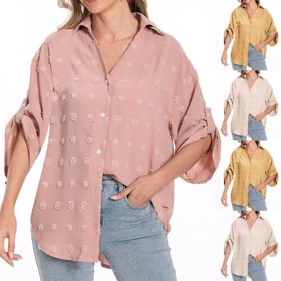 pstuiky Short Sleeve Workout Tops Casual V-Neck Solid Color Womens Blouses Comfy Loose Fit Comfortable Fashion Clothing Womens Blouses