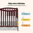 thumbnail image 4 of Dream On Me Chelsea 5-in-1 Convertible Crib, JPMA Certified, Cherry, 4 of 8