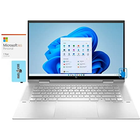 HP Envy x360 Home & Business 2-in-1 Laptop (Intel i5-1135G7 4-Core  32GB RAM  512GB m.2 SATA SSD  Intel Iris Xe  15.6  60Hz Touch Win 11 Home) with MS 365 Personal  Hub
