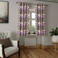 thumbnail image 2 of Ambesonne Flowers Grommet Curtain, Watercolor Meadow Flowers, 50"x84", Mauve Army Green and Rose, 2 of 5