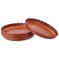 thumbnail image 1 of Unique Bargains Soucoupe Ronde en Plastique de 12 Pieds pour Pot de Plante, Rouge, Lot de 6, 1 of 5