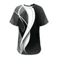 thumbnail image 3 of Fiudx Ofertas Flash Artículos En Oferta Camiseta de Manga Corta Grande con Cuello Redondo Plisada y Cintura de Manga Corta Informal a La Moda para Mujer, 3 of 5