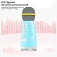 thumbnail image 4 of Micrófono Inalámbrico Karaoke Micrófono Portátil Bluetooth Para Niños 360 Grados Surround Micrófono De Mano Máquina De Altavoz Cateissary EL016646-02, 4 of 5