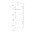 thumbnail image 1 of Estante expandible para encimera de cocina, estante para preparar platos, organizador de mesa de cocina para Cinco capas, 1 of 9