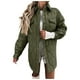 thumbnail image 1 of Chaquetas para mujer, ropa de invierno, abrigo de algodón de cuero con solapa cálida de talla grande, chaqueta con botones de manga larga Odeerbi  ODB-3, 1 of 7