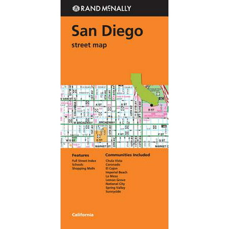 Rand mcnally san diego, california street map:
