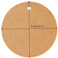 thumbnail image 2 of Kraft Paper Round Gift Tags,White Gift Wrap Tags with String,Blank Gift Tag,100 Pcs 5.5cm Wedding Craft Tags with 100 Feet Natural Jute Twine, 2 of 5