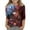 Brown, variant on Girl Fall Blouses Casual Starry Sky Print Round Neck 3/4 Sleeve Children Brown Fall Tops for Girls Trendy for 6-7 Years