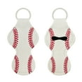 thumbnail image 6 of Wrapables 10 Pack Chapstick Holder Keychain, Keyring for Lip Balm Lip Gloss Lipstick with 10 Pieces Metal Keyring Clasps, Baseball/Softball, 6 of 7